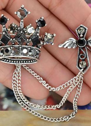 Брошь корона