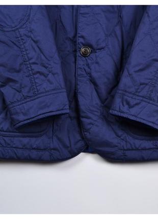 Massimo dutti l нова чоловіча легка стьобана куртка жакет двостороння синій з блакитним6 фото