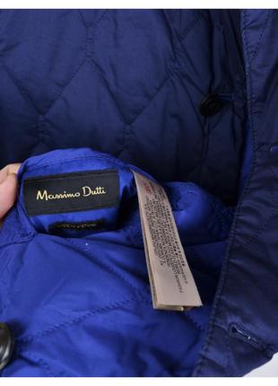 Massimo dutti l нова чоловіча легка стьобана куртка жакет двостороння синій з блакитним7 фото