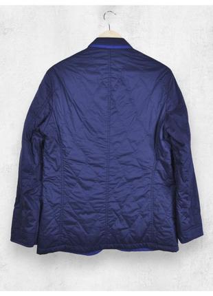 Massimo dutti l нова чоловіча легка стьобана куртка жакет двостороння синій з блакитним8 фото