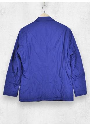 Massimo dutti l нова чоловіча легка стьобана куртка жакет двостороння синій з блакитним9 фото