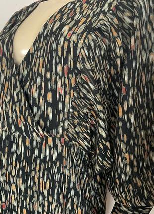 Интересное оригинальное платье с широким рукавом - летающая мышь /xl / brend tramontana4 фото