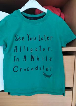 Футболка для мальчика george зеленая
