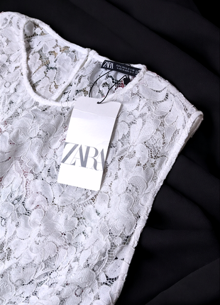 Красива мереживна блуза zara етикетка