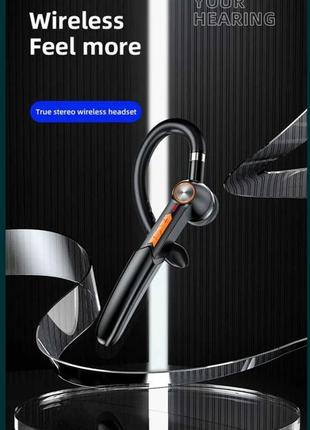 Беспроводная bluetooth 5.0 гарнитура, поворотное ухо, стерео