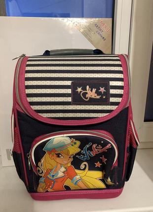 Девчачий школьный рюкзак для первоклассницы винкс winx