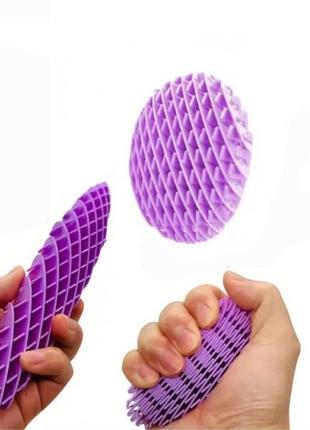Іграшка-антистрес shape хробак розтягуючий morf worm фіолетовий