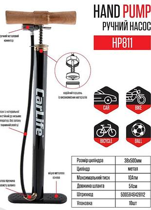 Насос ручной carlife hp811 2