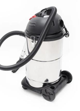 Пилосос будівельний 30 л., корпус із неірж.сталі,intertool dt-103