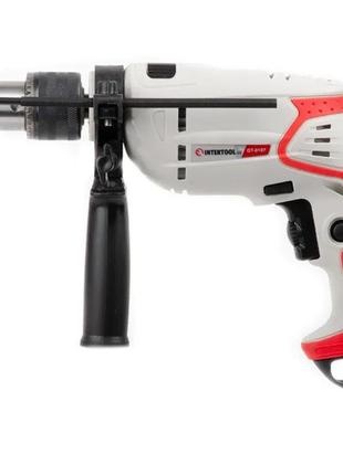 Дриль ударний 550 вт, 0-2800 об./хв, 1.5-13 мм, intertool dt-0107