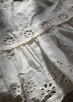 Кружевная блуза блузка майка топ на бретелях с рюшами2 фото