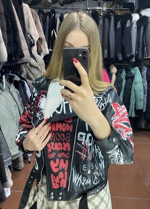 Косуха жіноча косуха екошкіра косуха весняна стильна косуха2 фото