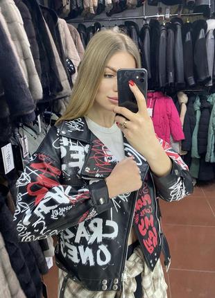 Косуха жіноча косуха екошкіра косуха весняна стильна косуха6 фото