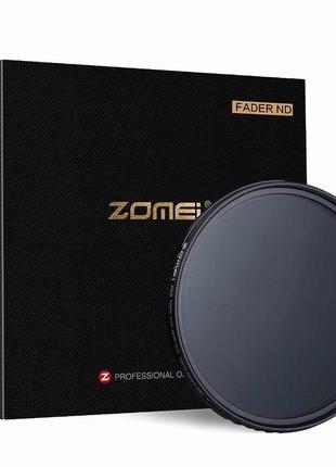 Нейтрально-серый светофильтр zomei с переменной плотностью 77 мм abs ultra slim nd2 - nd400