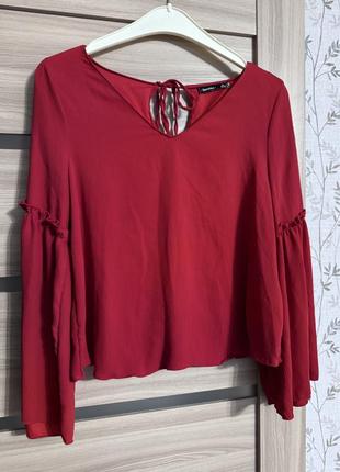 Блуза bershka red m3 фото