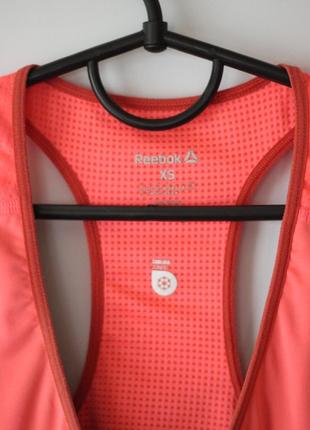 Спортивна майка reebok xs s 34 36 рожева неон оригінал3 фото