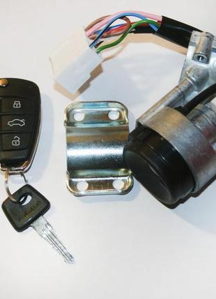 Замок зажигания 2110, 2115 лого д нового образца с выкидным ключом 2111, 2112, 2113, 2114