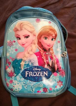 Рюкзак холодне серце resteq, шкільна сумка для дівчаток, рюкзак для школи, рюкзак frozen 38x26x14 см3 фото