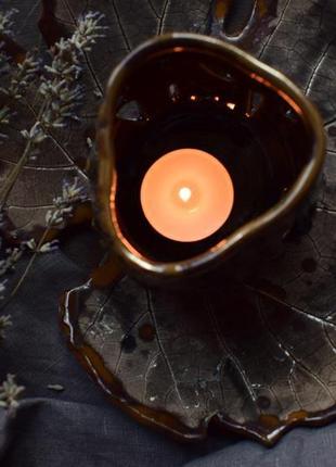 Керамічний свічник , декор для дому1 фото