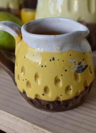 Керамічний соусник, глечик для молока та вершків