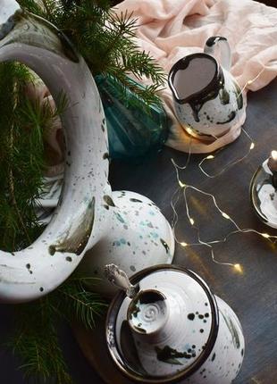 Маленький керамічний свічник