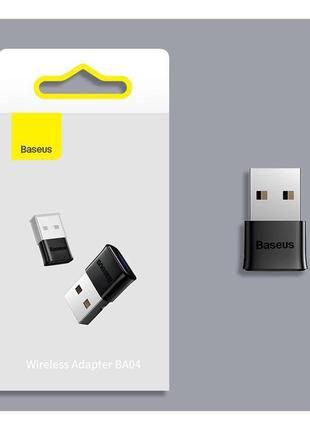 Bluetooth 5.1 usb адаптер baseus ba04 приемник в компьютер пк юсб блютуз передатчик для ноутбук базеус adapter