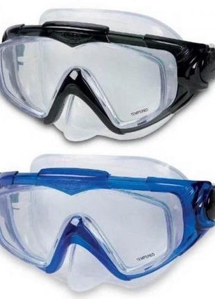 Маска для плавания intex 55981 silicone aqua pro masks 2 цвета