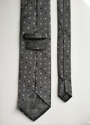 Серый серебристый галстук в горошек галстук baumler2 фото