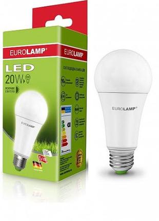 Комплект led ламп 10 шт. 20 w eurolamp eco а70 e27 4000k 2000 lm