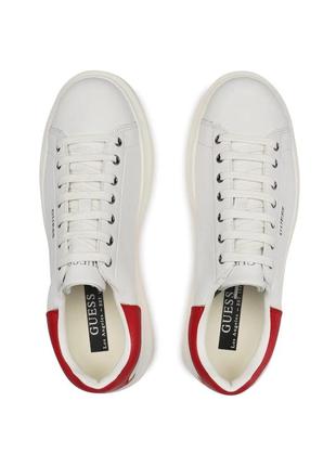 Кеди guess salerno white/red5 фото