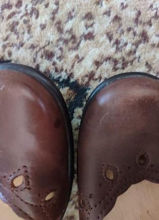 Туфлі коричневі на липучці loretta5 фото