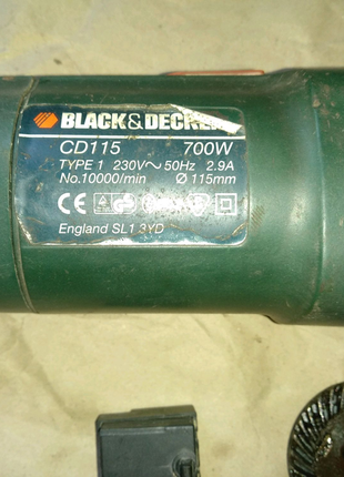 Болгарка black& decker cd 115.