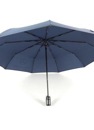 Чоловіча парасолька автомат з куполом 101 см і карбоновими спицями, антишторм, синій4 фото