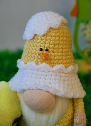 Гном пасхи, вязаный амигуруми, великокрод - декор, подарок