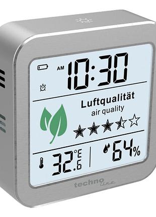 Домашняя метеостанция technoline wl1020 підсвічуванням, серебристая
