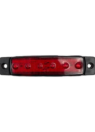 Габаритный фонарь светодиодный красный 12-24v led