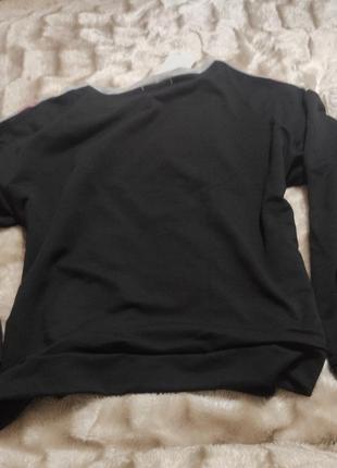 Модний пуловер світшот триколірний 44 р.2 фото