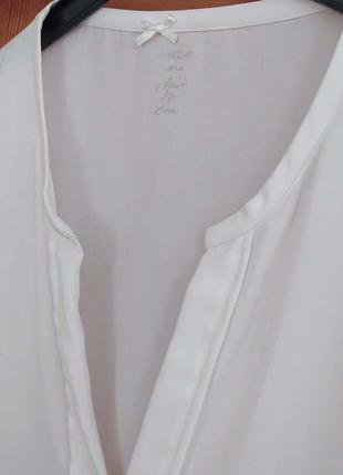 Блуза, от marc cain, белая, свободного кроя3 фото