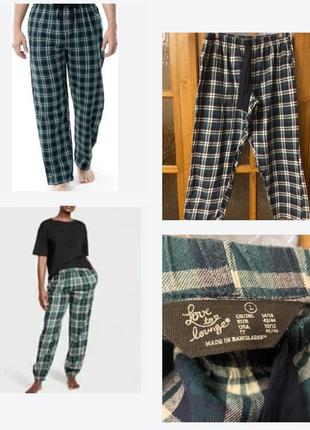 Пижамные штаны пижама в клетку унисекс р. eur 42-44 укр. 48-501 фото