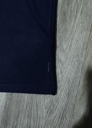 Мужская темно-синяя футболка / ted baker / поло / мужская одежда / чоловічий одяг /5 фото