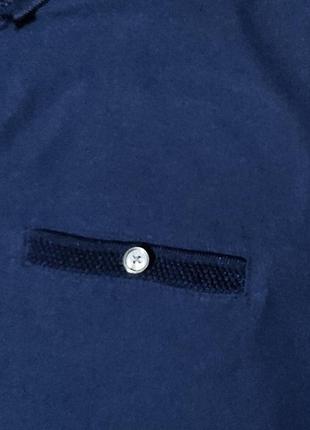 Мужская темно-синяя футболка / ted baker / поло / мужская одежда / чоловічий одяг /4 фото