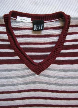 Весенний хлопковый свитер в полоску от olsen, 50% хлопок2 фото
