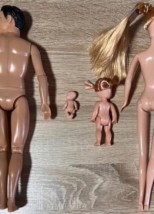Набір ляльок щаслива родина defa lucy 8088, вагітна барбі, кен9 фото