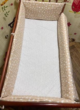 Захист, бортики в дитяче ліжечко на 4 сторони, бампер в ліжечко3 фото