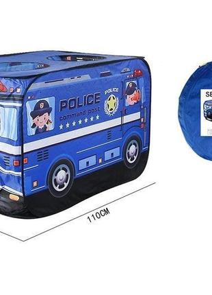 Намет дитячий поліцейська машина в сумці 110х70х70 см (1223)