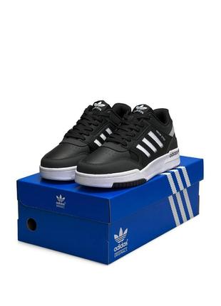 Adidas drop step черные с белым3 фото