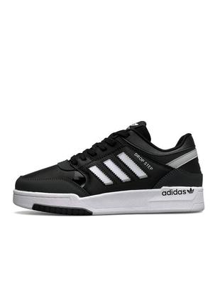 Adidas drop step черные с белым7 фото