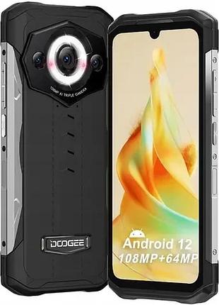Смартфон doogee s99 8/128gb global nfc black, 108+64+16/32мп, 6000 мач, 2sim, 6.3" ips, 8 ядер, ip68 / ip69k 2