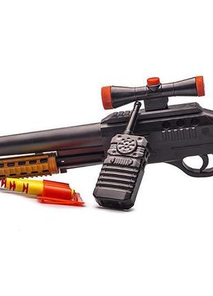 Іграшкова пластикова гвинтівка арт 921 бодігард пф, м'які кулі