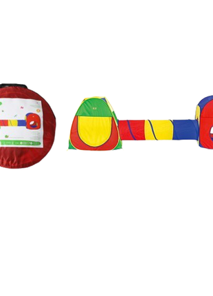 Дитячий ігровий намет з тунелем 8207, 2 намети та тунель2 фото